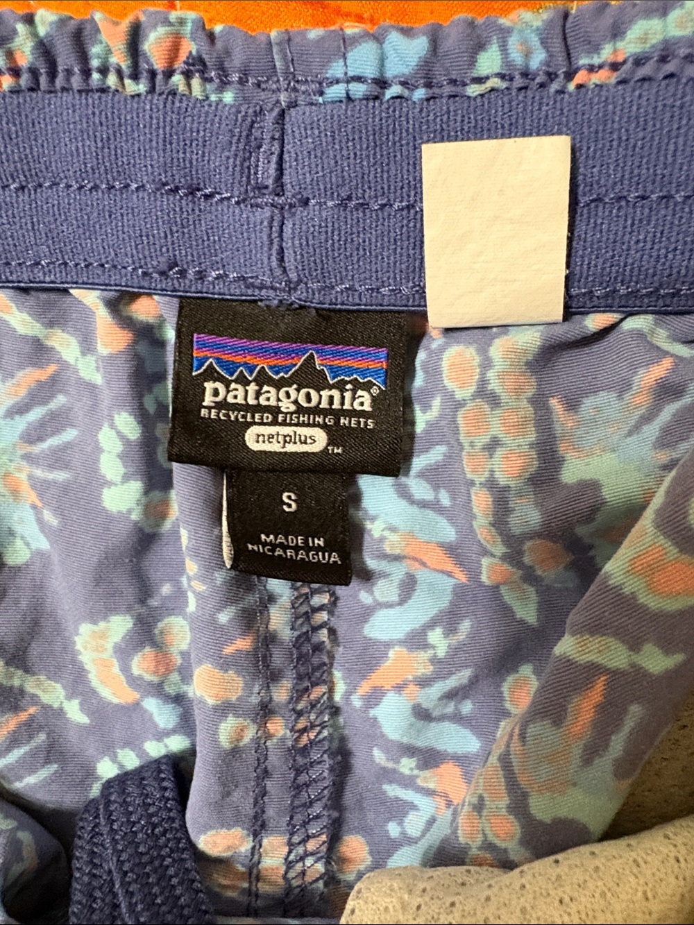 Patagonia Blue Multi-Pattern Athletic Shorts - Picture 2 of 2